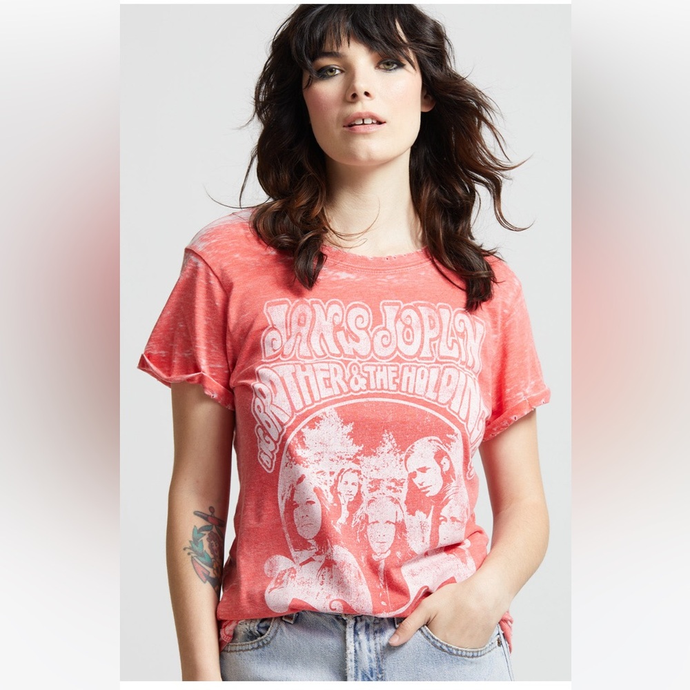 🧡🤍Recycled Karma • Janis Joplin t-shirt • S